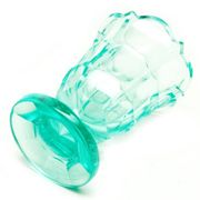 Art Deco vase, uranium crystal, Moser, Czechoslovakia, 1930s