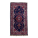 Tapis Kerman Antique – Laine Bleue Vive & Rouge – 117 x 218 cm