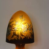Gallé Tip Mushroom Lamp Circa 1980