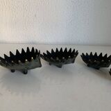 Vintage 1950s hedgehog ashtrays by Walter Bosse for Hertha Baller