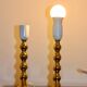 Paire de lampes suédoises en laiton du milieu du siècle