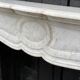 Louis XV style fireplace in Carrara marble around 1900