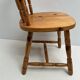 3 western country type pine chairs 1970 turned wood