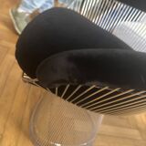 Chaises Warren Platner noir velours neuves