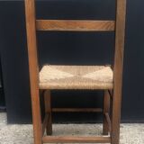 Set of 6 straw chairs