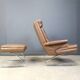 Swing Lounge Chair and Ottoman by Reinhold Adolf and Hans-Jürgen Schräpfer