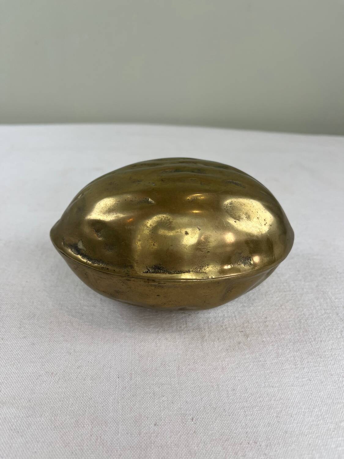 Old brass nut