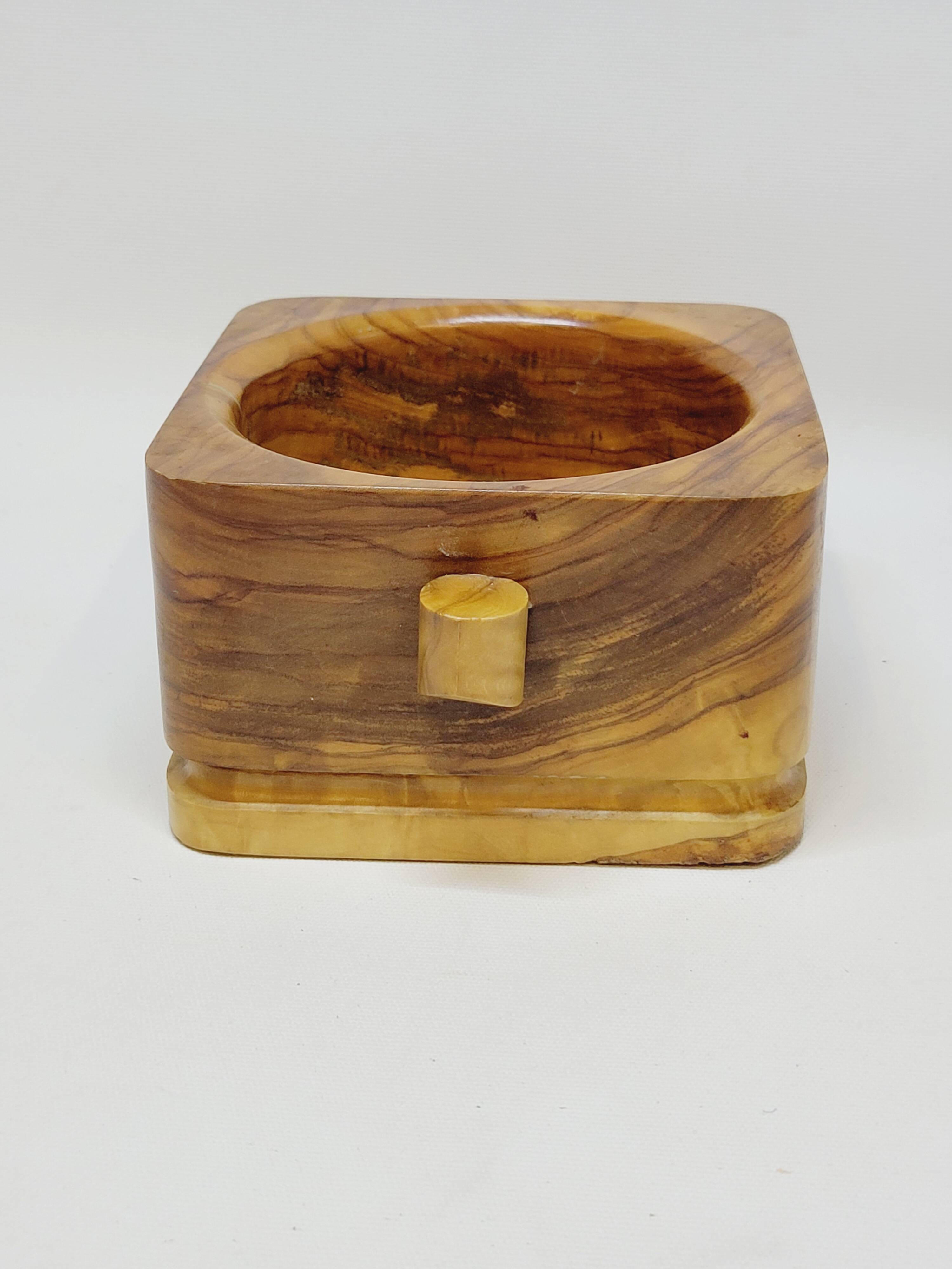 Olive Wood Bowl Container