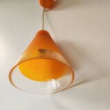 Orange glass pendant