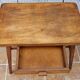 Vintage wooden school desk and chair set, Baumann, 1950s-60s