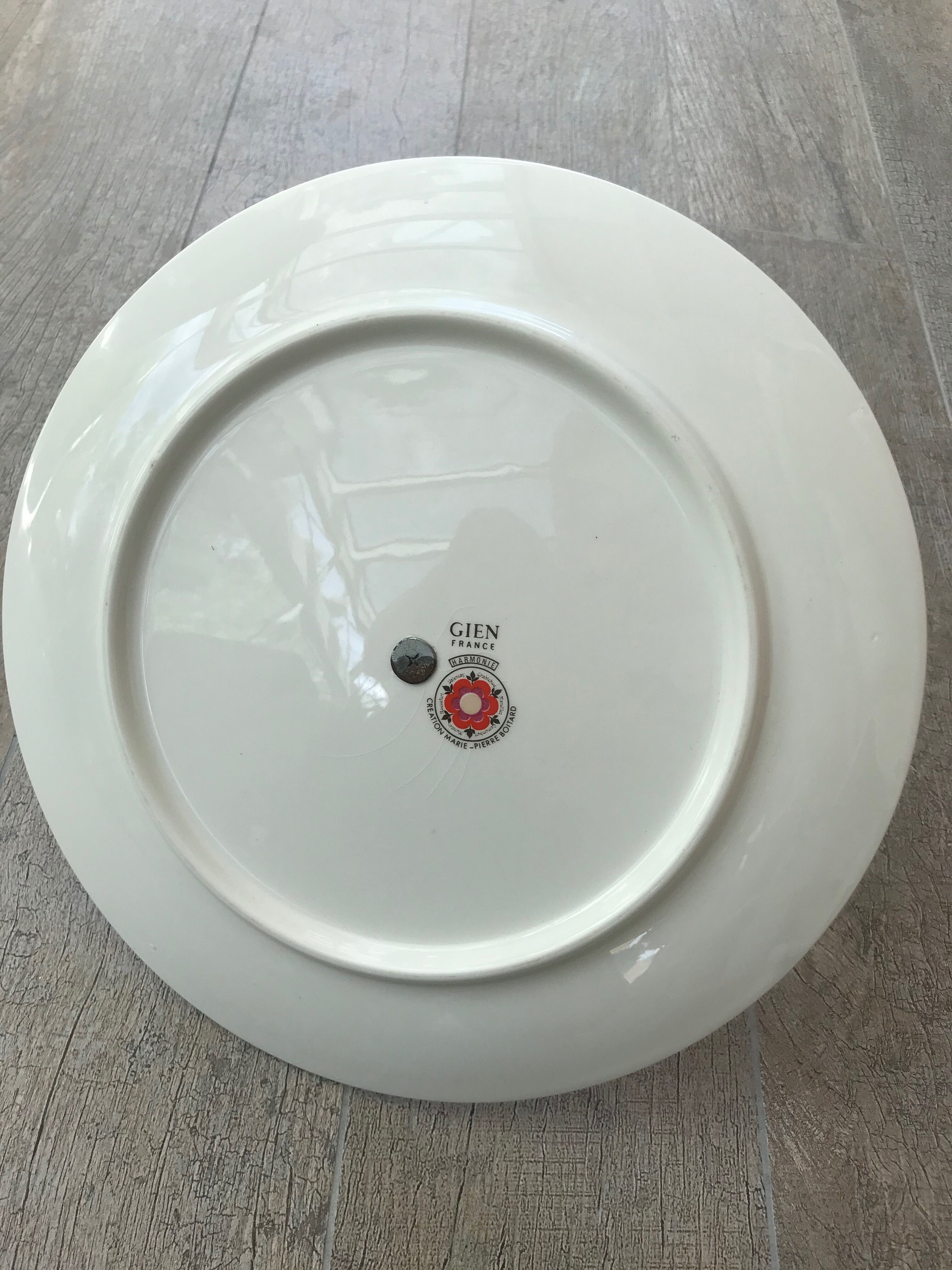 Gien porcelain cheese service