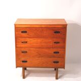 Scandinavian teak chest of drawer 60s