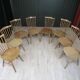 Suite of 8 chairs bistro model Tacoma Baumann