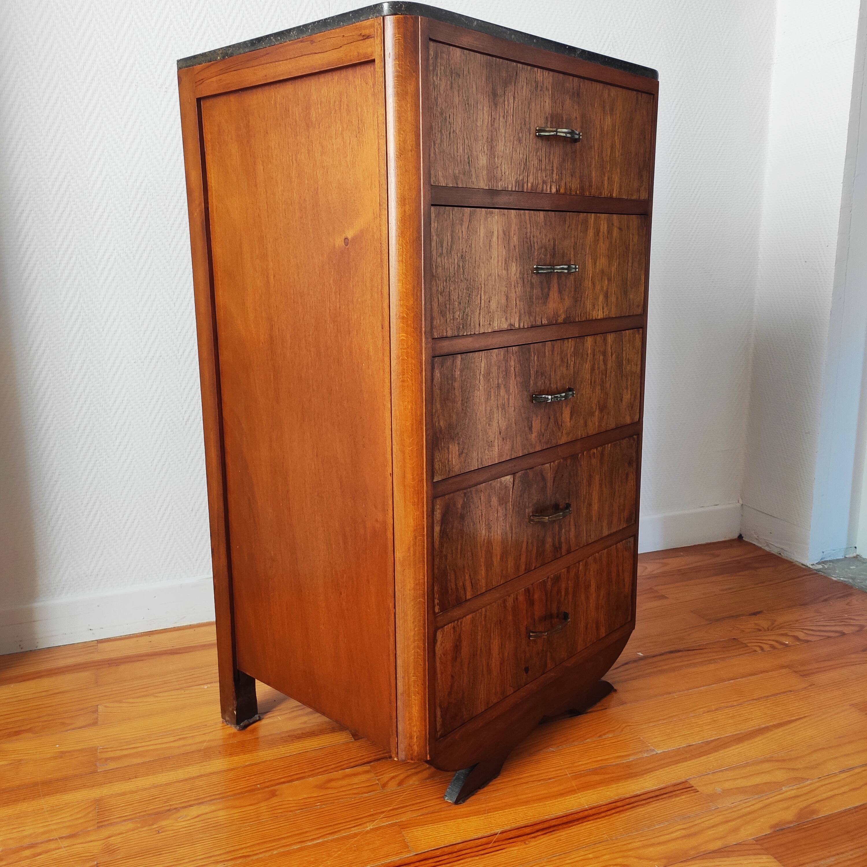 High art deco chest of drawers