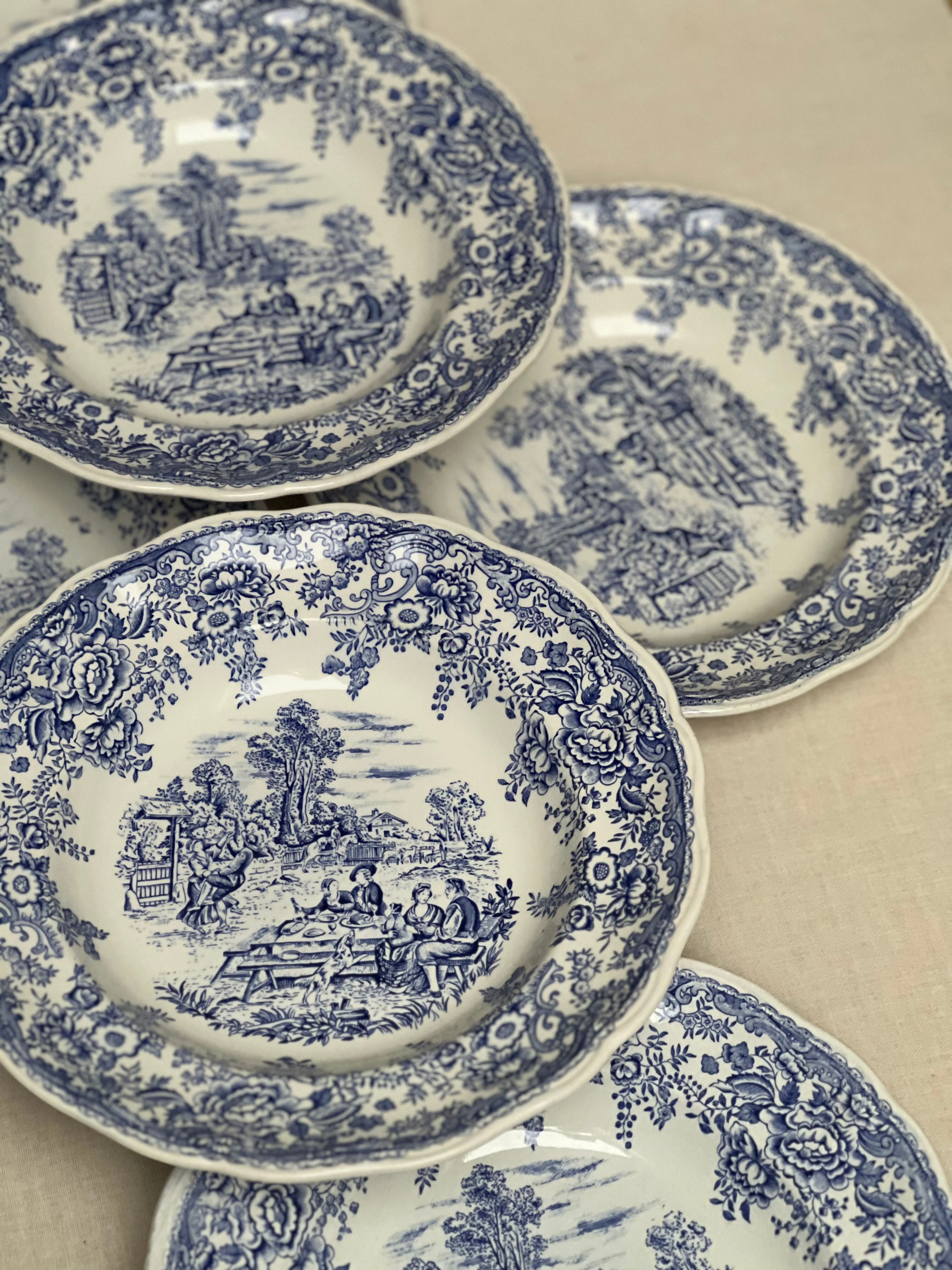 Cottage plates, Luneville