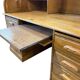 Bureau à rideau américain vintage en bois