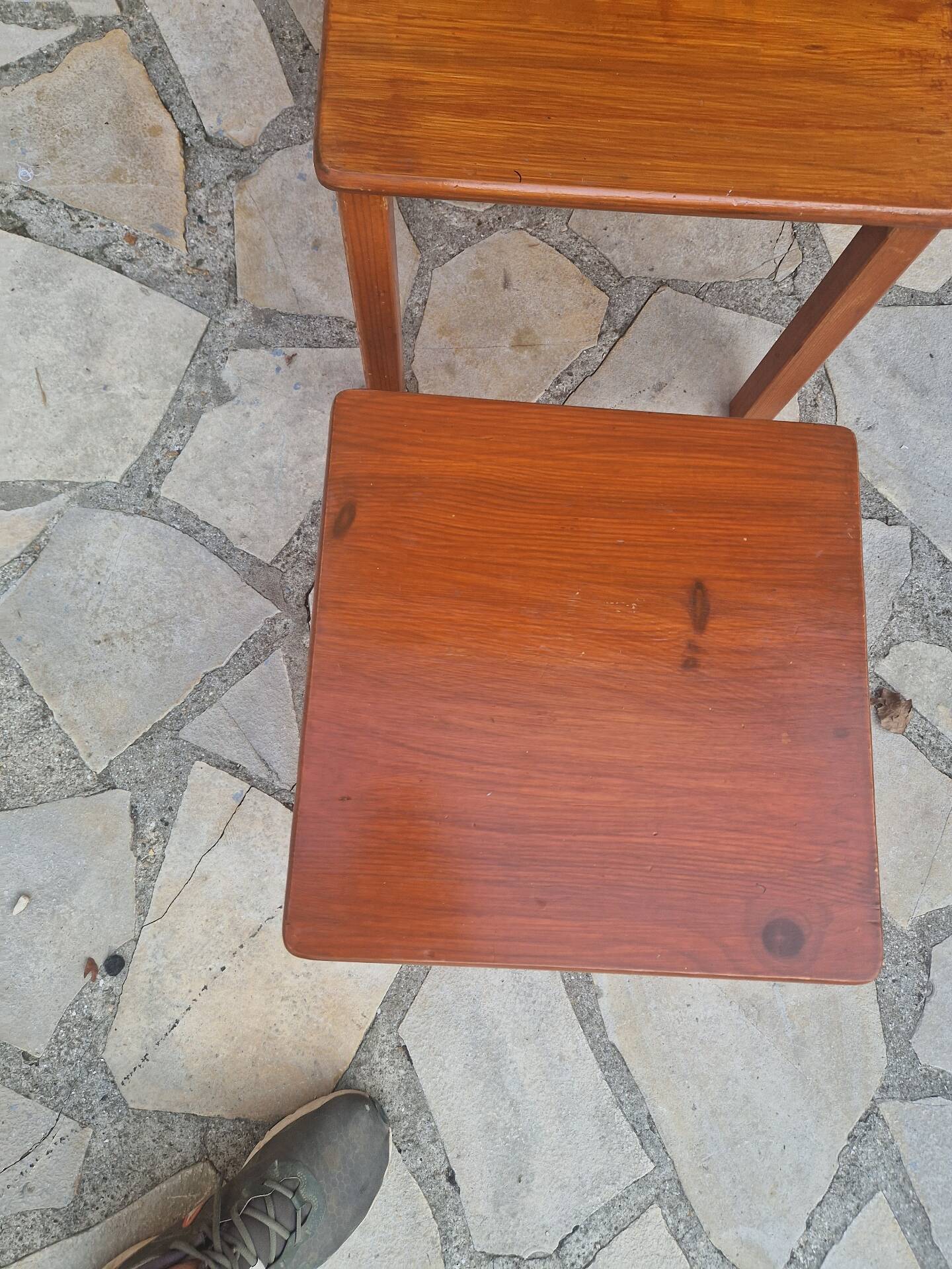 Vintage Scandinavian nesting coffee table