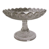 Cup on foot openwork chiseled glass