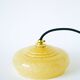 Clichy glass pendant, Pale Yellow, 1930 - 19 x 7 cm