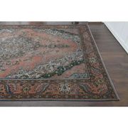 1970s Vintage Persian Handmade Wool Orange Oversized Area Rug 284x385