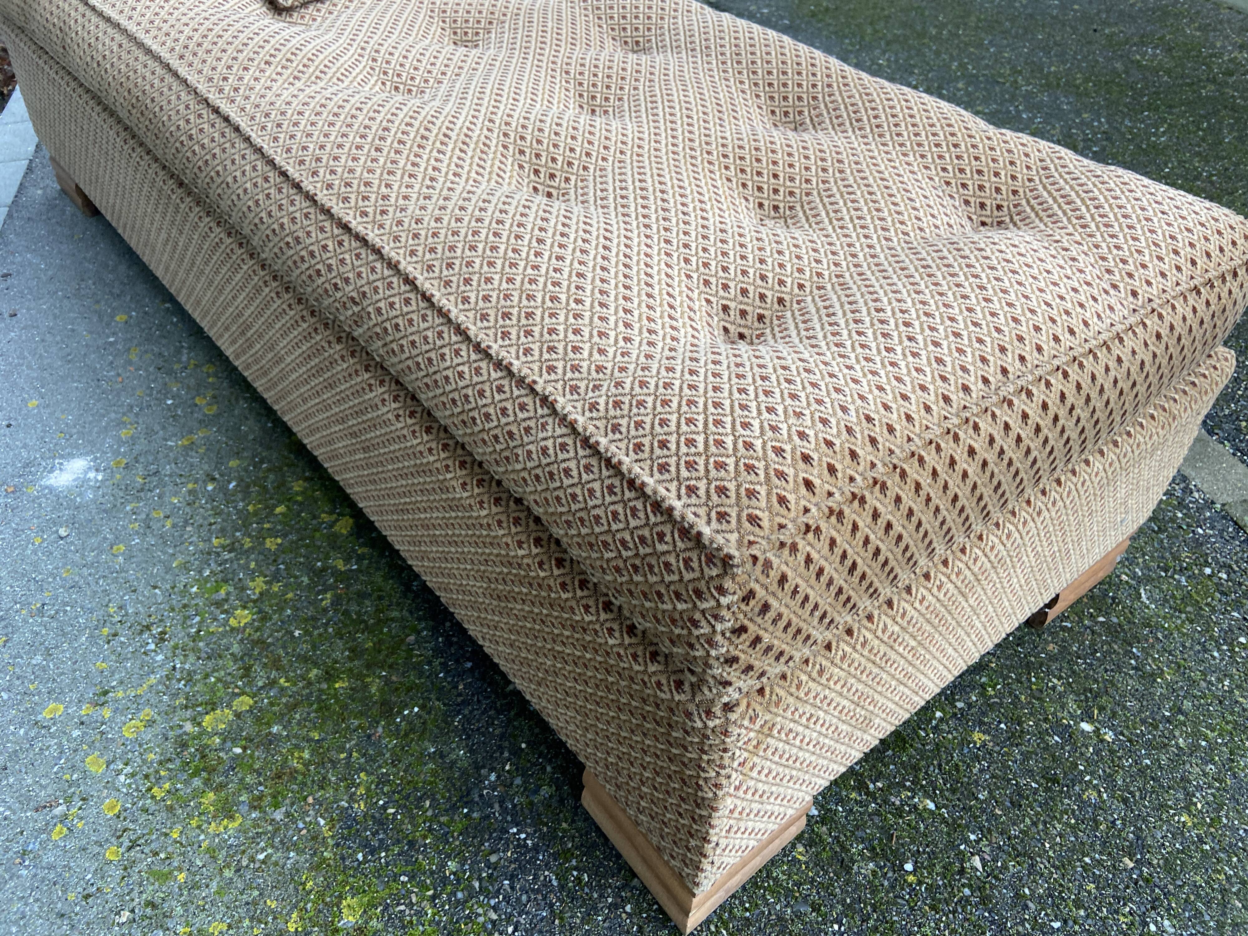 Méridienne banquette lit de repos art déco vintage 1950