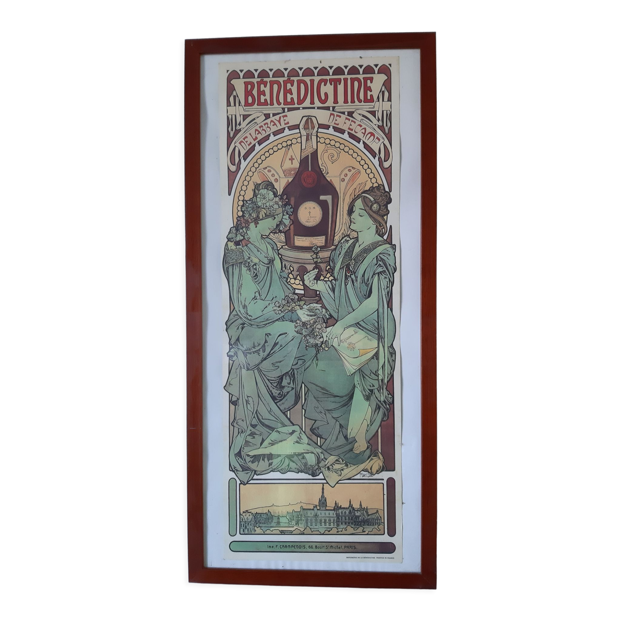 Benedictine advertising poster " Mucha "