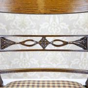 Vintage Oak Armchairs, 1940s, Set of 4