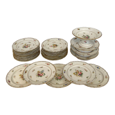 Service 28 pièces porcelaine de paris 1840