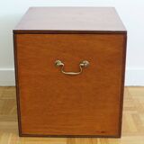 Large wooden box with brass handles