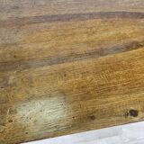 Table basse en noyer massif avec tiroir du début du 20ème siècle