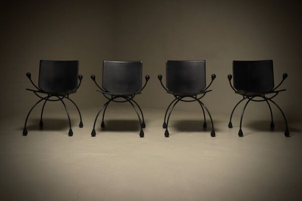 4 chaises Gigi par Boonzaaijer & Mazairac pour Hennie de Jong Int
