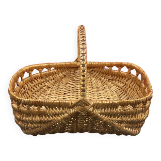 Old small wicker basket popular art