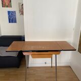 Formica table with extension cords