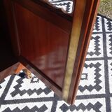 Glass library with rosewood marquetry in the Louis XV style.