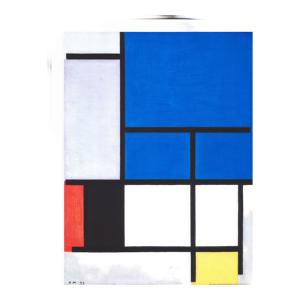 Illustration piet Mondrian