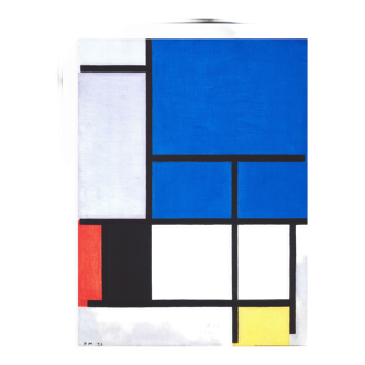 Illustration Piet Mondrian