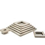 Ziggurat-shaped stacked trays / vide poche sculpture, Italy 1970s