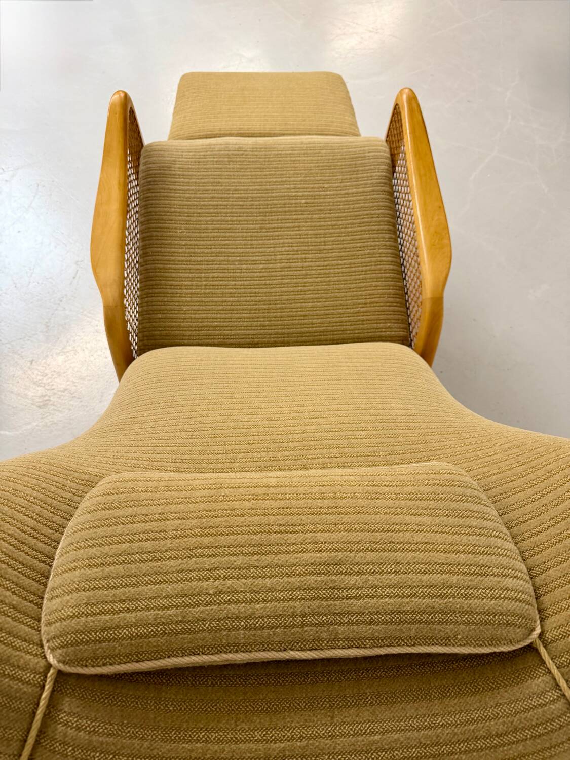 Vintage wingback recliner in Scandinavian design from the 1960s.