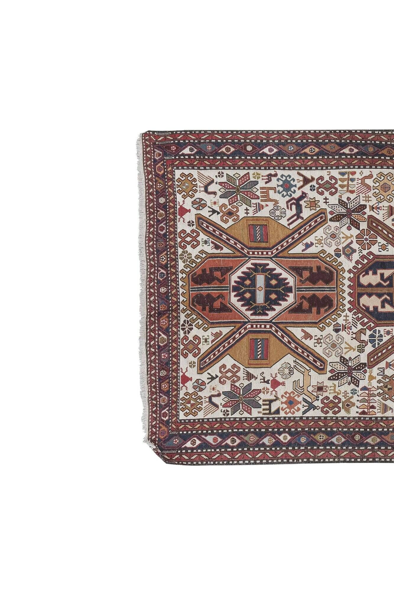 Vintage handmade Turkish rug 107x192 cm