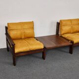 Mid century Lounge Chairs & Table by Carl Straub, Germany, 1970s, Set of 3