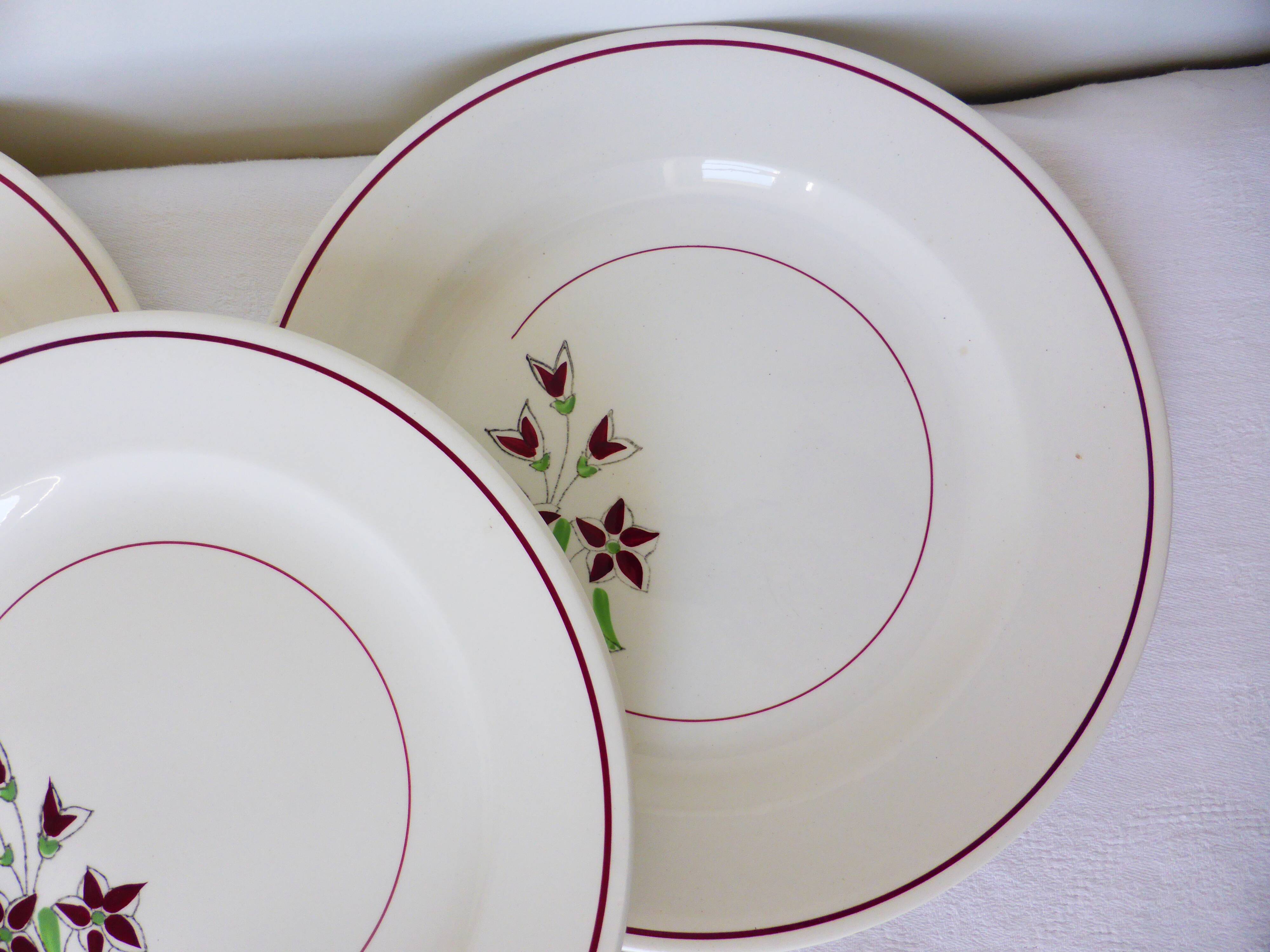 4 flat plates from Salins 210656