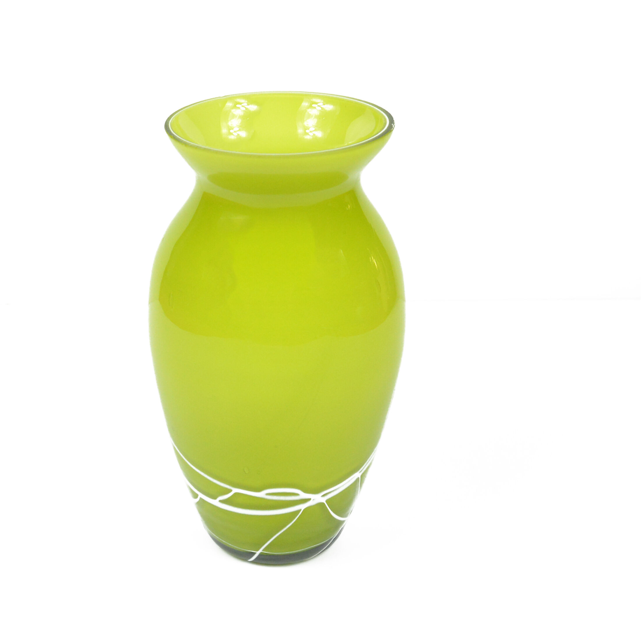 1970s modern glass vase, Farbglashutte Lauscha Thüringen, Germany