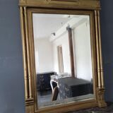 Antique gilded trumeau mirror 93x120cm