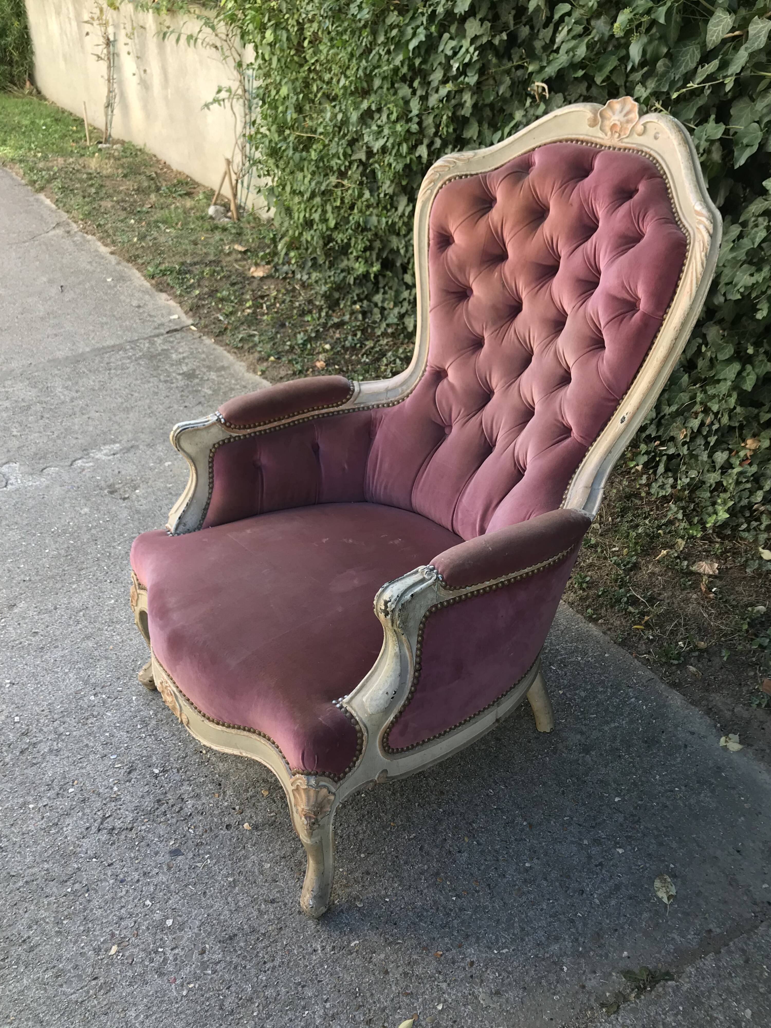 Louis XV-style armchair