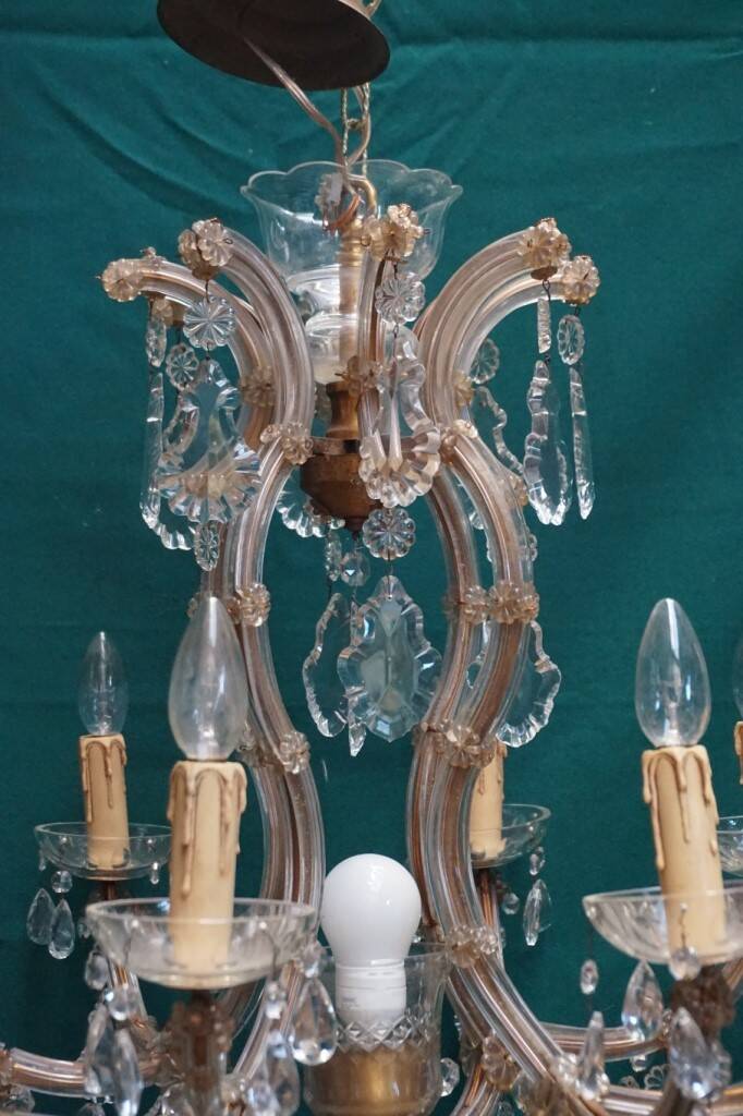 Maria Theresia chandelier - crystal, bronze.