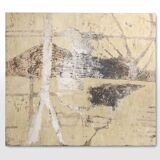 Set of 2 abstract paintings titled “Fyrhat” by the Belgian Artist Nico de G