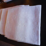 Damask napkins monograms