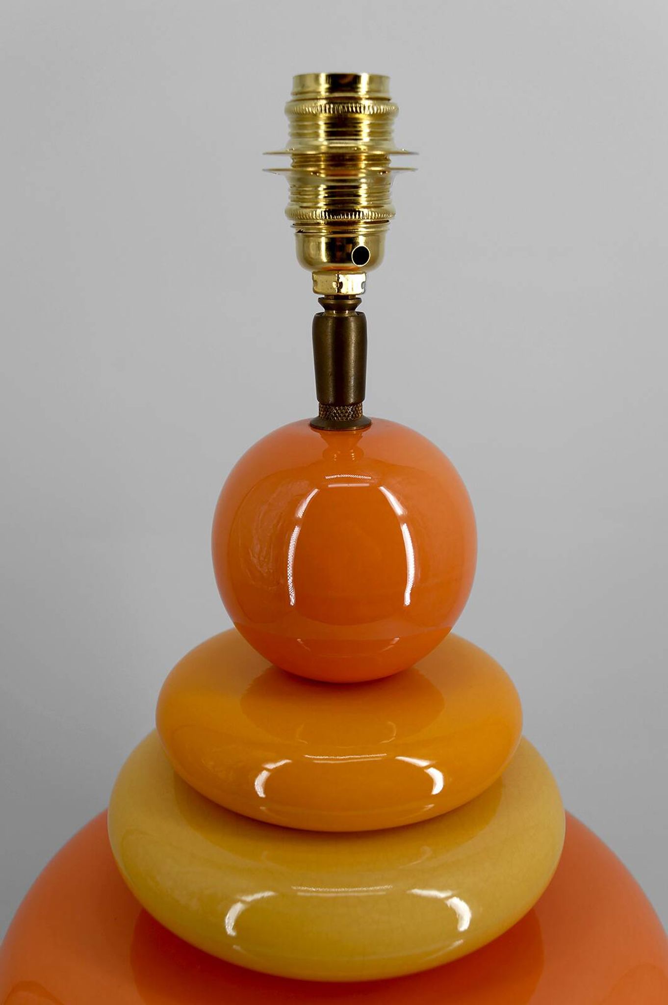 Important "Galets" ceramic lamp – Maison François Chatain, circa 1980