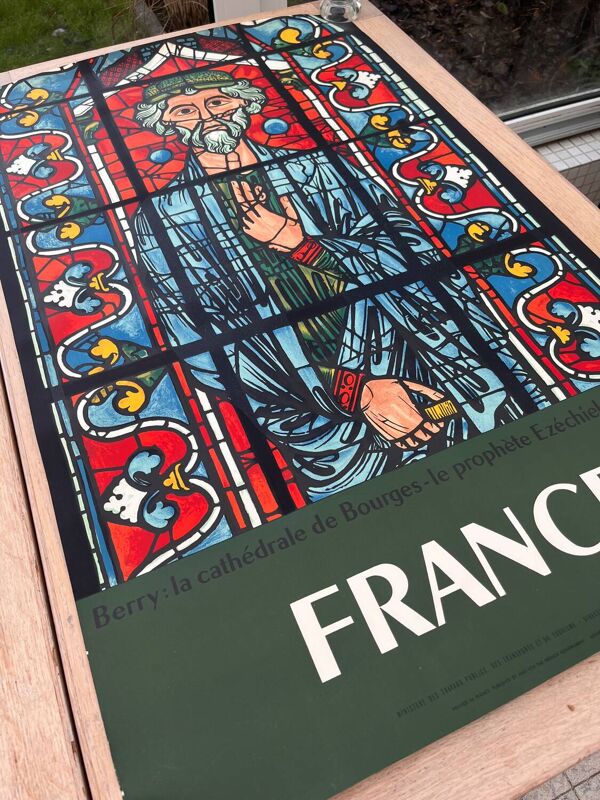 Affiche la cathédrale de Bourges