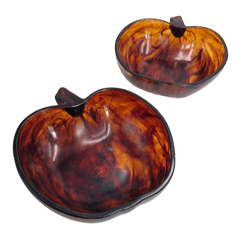 Two vintage apple bowls